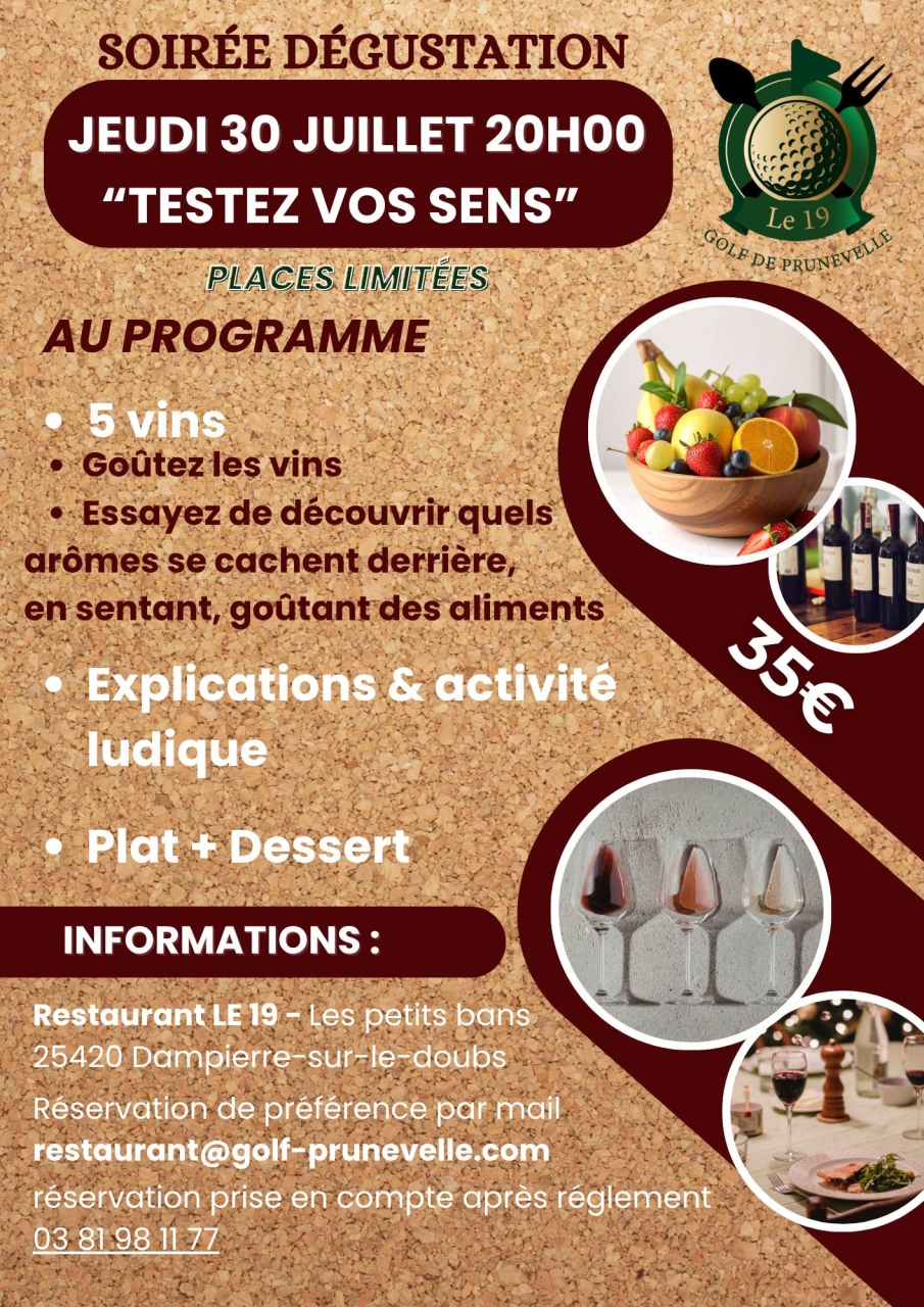 évènements - Le 19 - restaurant DAMPIERRE-SUR-LE-DOUBS - Restaurant Bavans - restaurant a faire DAMPIERRE-SUR-LE-DOUBS